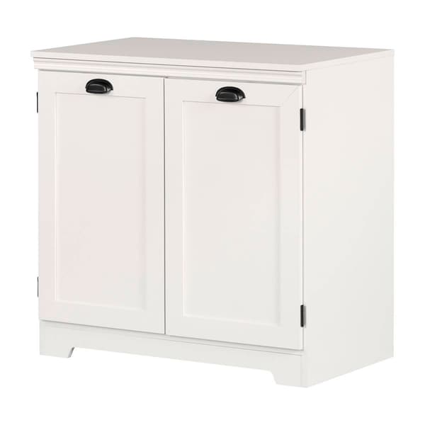 South Shore Prairie Pure White 2-Door Storage Cabinet