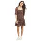 Juniors Trixxi Floral Chiffon Elbow Sleeve Emma Shift Dress - image 1