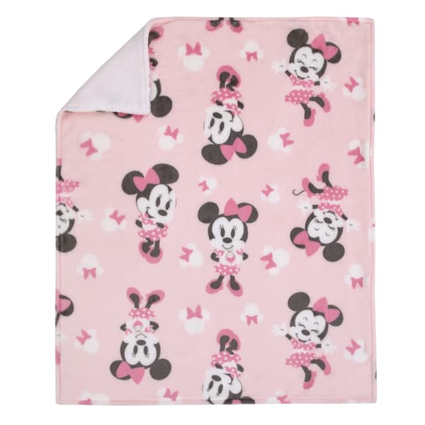 Disney Minnie Mouse Sherpa Baby Blanket