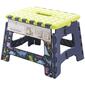 9 In. Foldable Step Stool Dark Blue Dinosaur - image 1