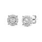 Nova Star&#8482; Sterling Silver Round Lab Grown Diamond Stud Earrings - image 2
