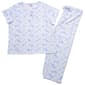 Womens pink Laundry Short Sleeve Floral Keyhole Neck Pajama Set - image 1