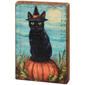Primitives by Kathy Block Sign - Black Cat Witch - image 1