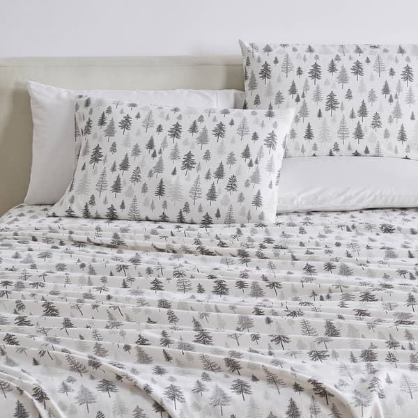 Freshfolds Cotton Truckee Winter 4pc. Flannel Sheet Set