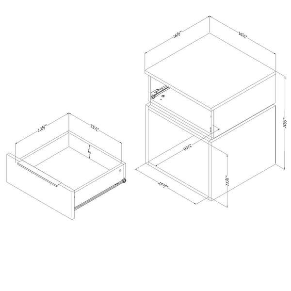 South Shore Hourra Nightstand