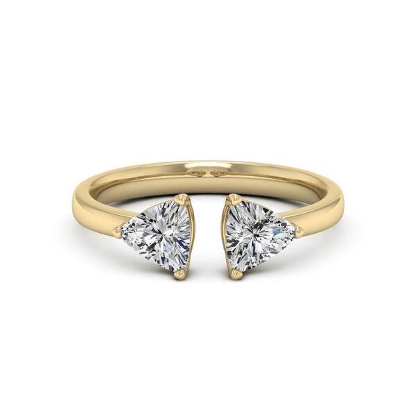Moluxi&#40;tm&#41; 14kt. Yellow Gold 1cts. Moissanite Ring - image 