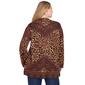 Plus Size Ruby Rd. Go Wild Open Front Leopard Jacquard Cardigan - image 2
