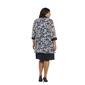 Plus Size R&M Richards 2pc. Puff Floral Jacket Dress - Navy - image 2