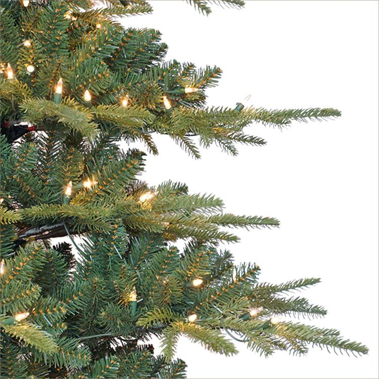 Puleo International 7.5ft. Pre-Lit Utah Fir Christmas Tree