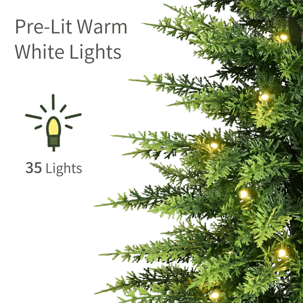 Puleo International 3.5ft. LED Soft Tips Christmas Trees Set of 2