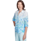 Petite Alfred Dunner St. Thomas Floral Border Button Down - image 3