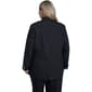 Plus Size Calvin Klein Long Sleeve One Button Pinstripe Blazer - image 2