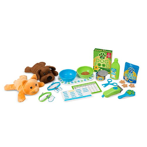 Melissa &amp; Doug® Feeding &amp; Grooming Pet Care 24pc. Play Set