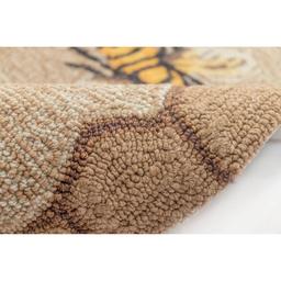 Liora Manne Frontporch Honeycomb Bee Rectangular Accent Rug