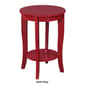 Convenience Concepts American Heritage Round End Table with Shelf - image 7