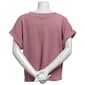 Womens Lexington Ave Solid Cozy Rib Dolman Sleeve Tee - image 2