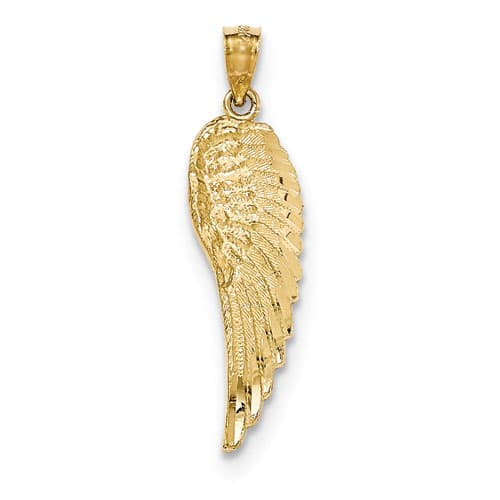 Gemstone Classics(tm) 14kt. Textured Angel Wing Charm - image 