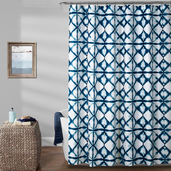Lush Decor(R) Geo Shibori Shower Curtain - image 