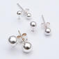Marsala Set of 3 Ball Post Earrings - image 1