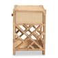 Baxton Studio Camara Bohemian Rattan 1-Drawer Nightstand - image 4