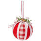 Plaid Fabric Round Ornament - image 1