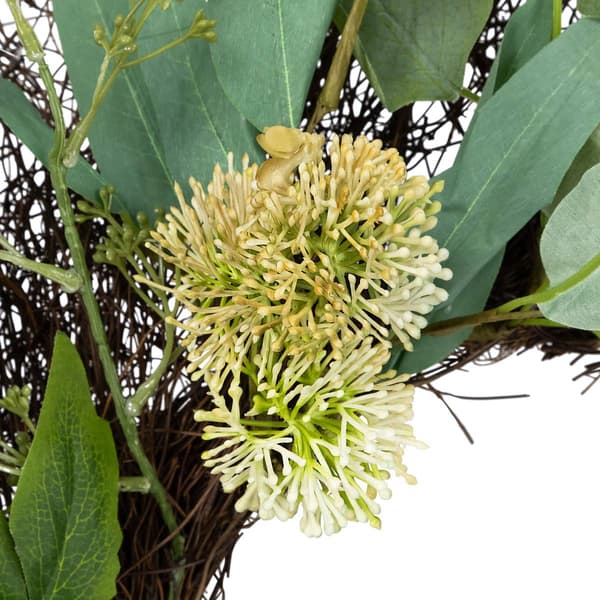 Northlight Seasonal Artificial Eucalyptus & Olive Leaf Wreath