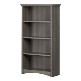 South Shore Artwork Gray Maple Standard 4-Shelf Bookcase
