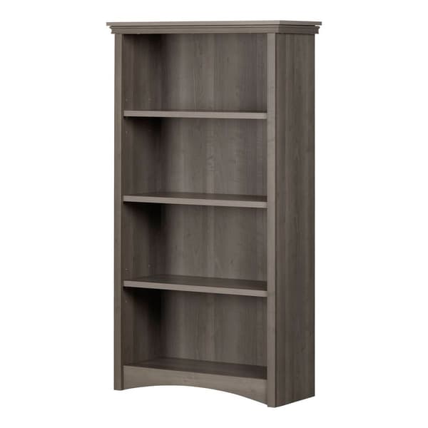 South Shore Artwork Gray Maple Standard 4-Shelf Bookcase - image 