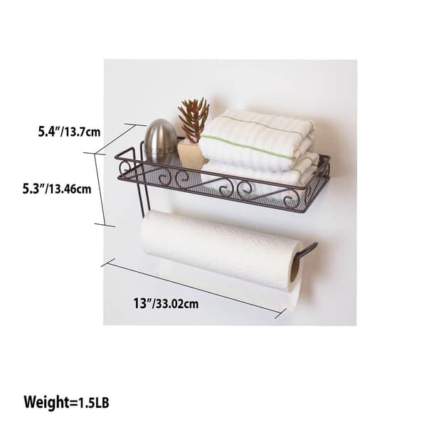 Home Basics Scroll Collection Paper Towel Holder