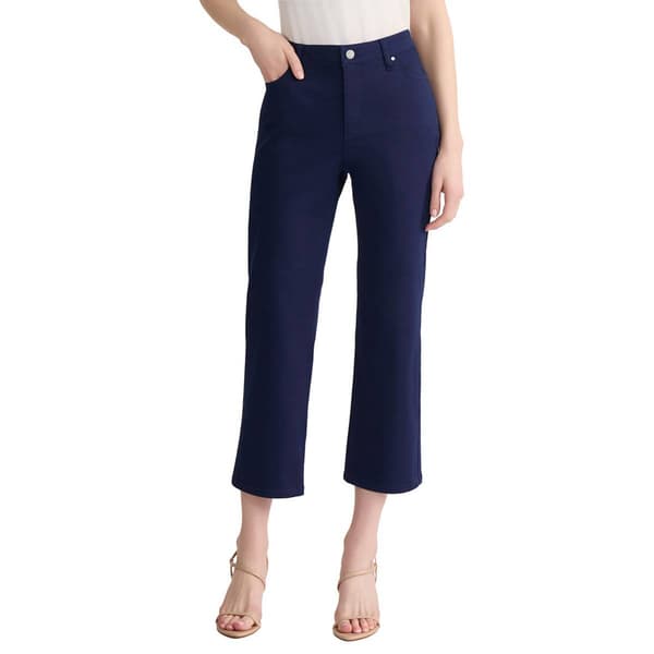 Womens Jones New York Lexington Straight Leg Cropped Denim