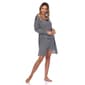Womens White Mark 3pc. Striped Pajama and Robe Set - image 1