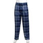 Mens Preswick & Moore(R) Blue Plaid Silk Fleece Pajama Pants - image 1