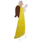 Northlight Lighted Yellow Chenille Angel Outdoor Christmas Décor - image 5