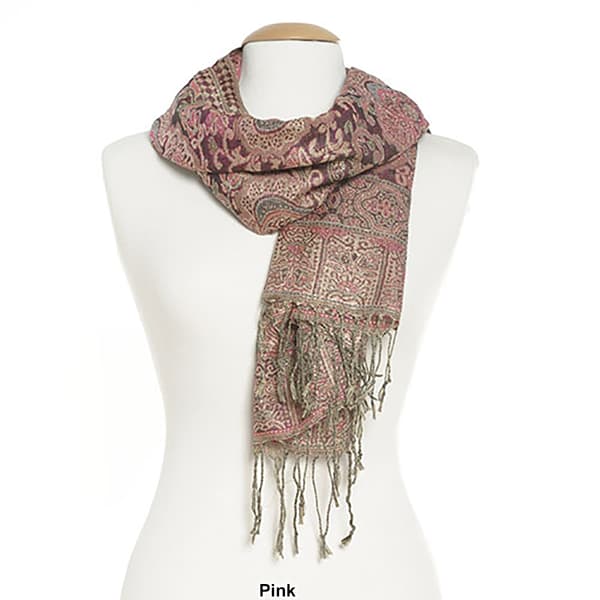 Womens Jacquard Pashmina Style Scarf