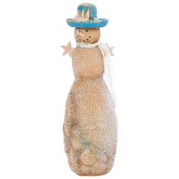 Resin Sand Look Snowman Figurine