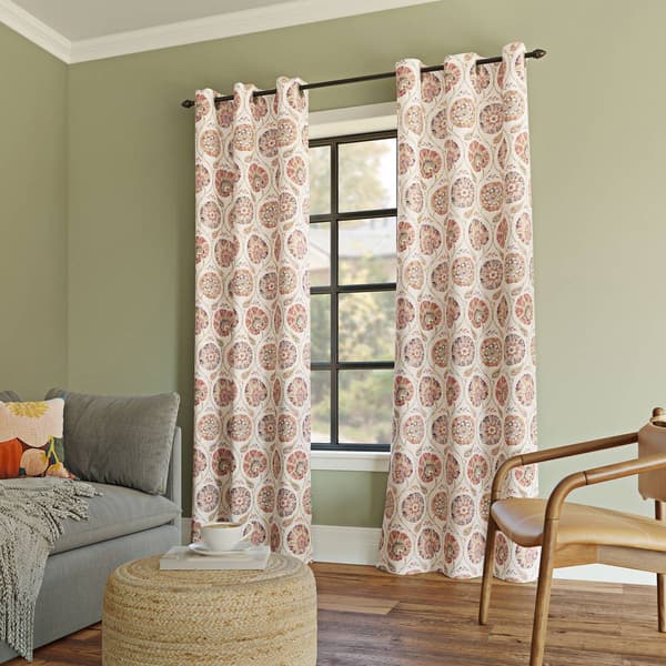 Sun Zero Indra Printed Grommet Blackout Panel Curtains