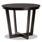 Baxton Studio Morigan Sand Fabric Dark Brown Wood 5pc. Dining Set - image 3