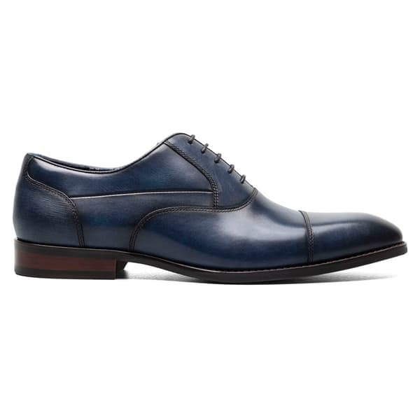 Mens Stacy Adams Kallum Cap Toe Lace Oxfords - Navy