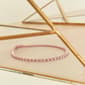 Haus of Brilliance Rose Gold over Silver Tennis Bracelet - image 6