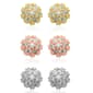 Multi-Color 3pr. Ball Stud Earrings Set - image 1