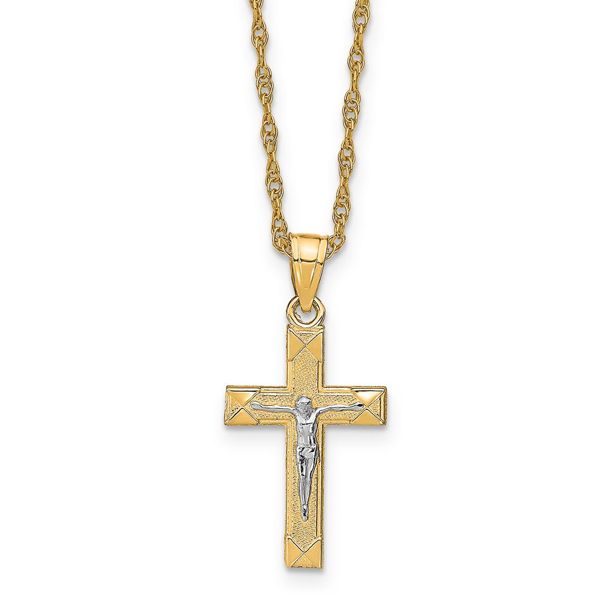 Gold Classics™ 10kt. Yellow Gold Cross Pendant with...