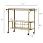 South Shore Maliza Bar Cart with Wine Glass Rack - image 7