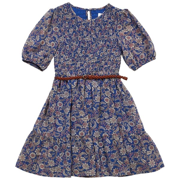 Girls (7-16) Speechless® Floral Smocked Dress w/ Belt