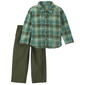 Toddler Boy Carter''s(R) 2pc. Plaid Fleece Shacket & Pants Set - image 1