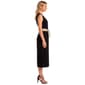 Petite Connected Apparel Sleeveless Crepe V Neck Jumpsuit - image 3