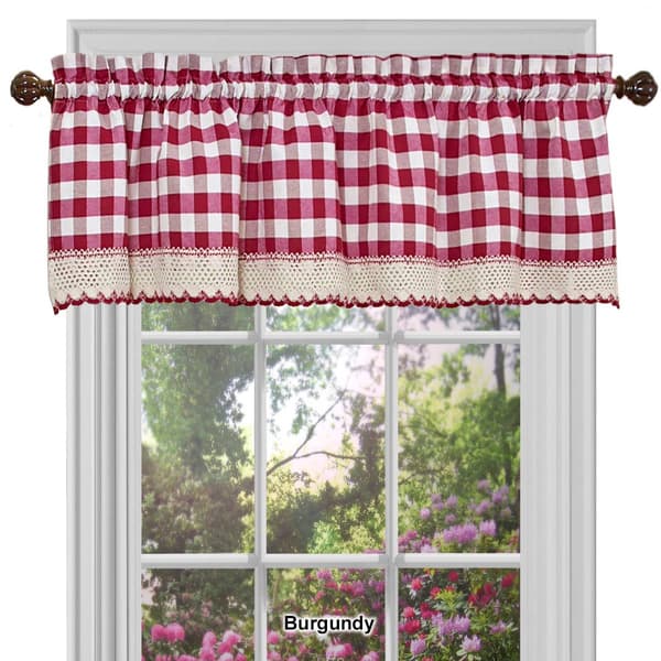 Achim Buffalo Check Window Valance - 58x14