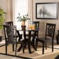 Baxton Studio Valda Walnut Brown Finished Wood 5pc. Dining Set - image 7