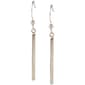 Design Collection Silver-Tone Drop Bar Earrings - image 1