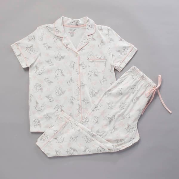 Womens Poppy & Clay Short Sleeve Valentines Day Cupid Pajama Set - image 