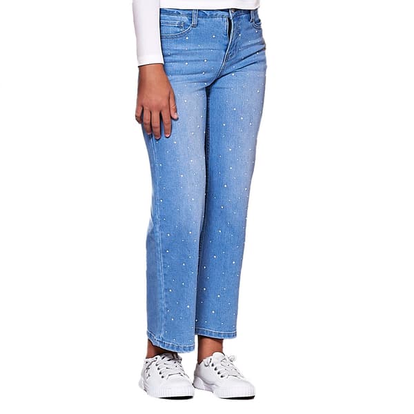Girls (7-16) Wallflower&#174; Girl Alexis Embellished Wide Leg Jeans